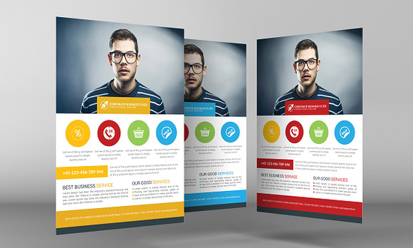 Global Marketing Flyer Template in Flyer Templates - product preview 1