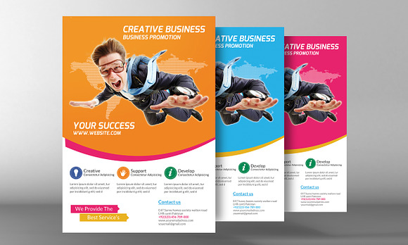 Business Marketing Flyer Template in Flyer Templates - product preview 1