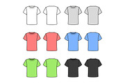 Colored T-shirts Set
