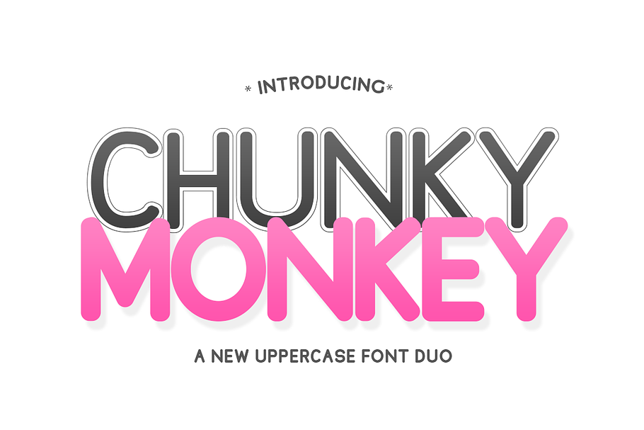 Chunky Monkey Font Duo in Sans-Serif Fonts - product preview 8
