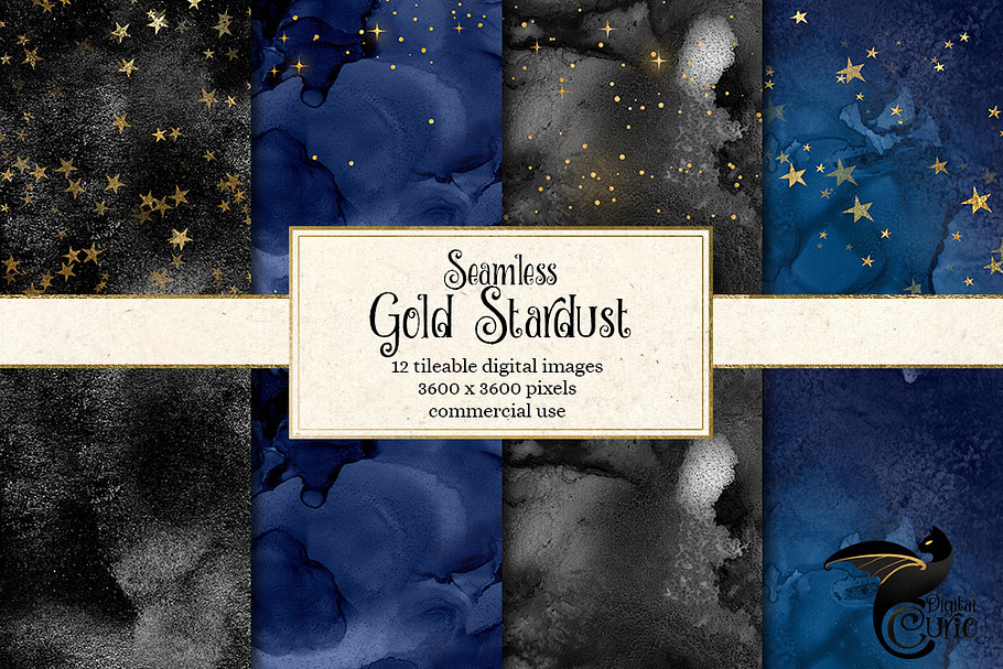 Seamless Gold Stardust