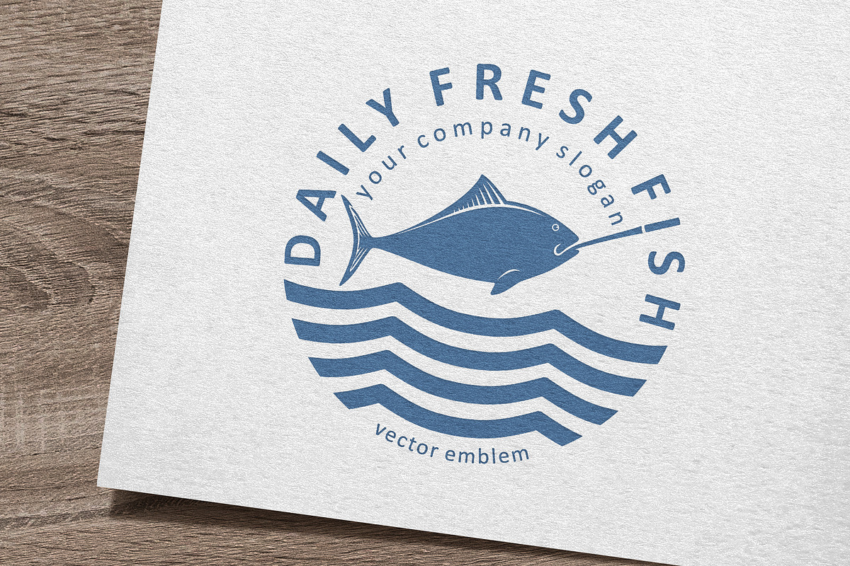 Fresh Fish Logo in Logo Templates - product preview 8