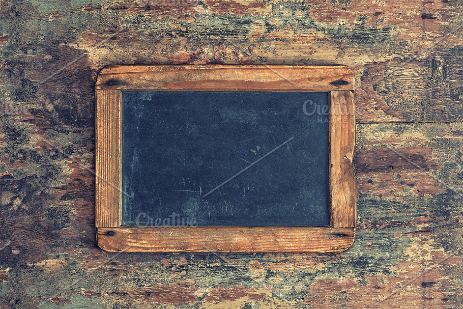 Antique chalkboard. Wooden texture in Textures - product preview 8