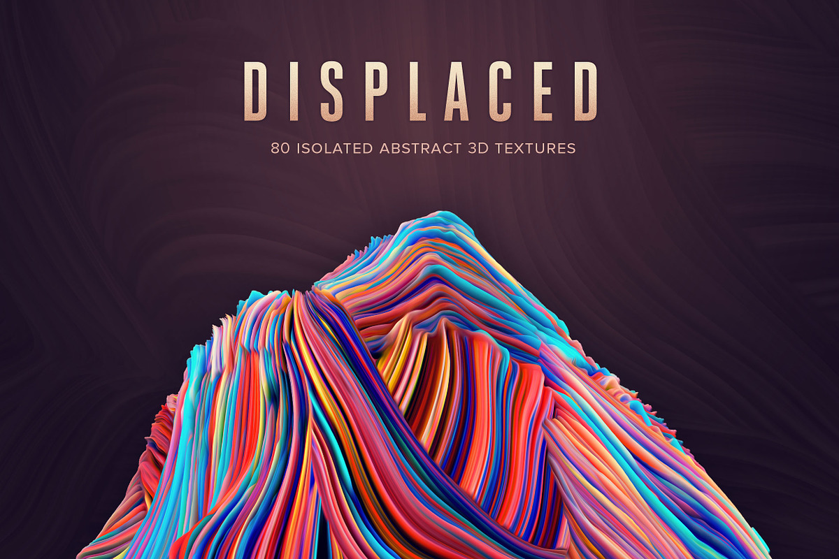 Displaced: 80 Isolated 3D Shapes in Textures - product preview 8