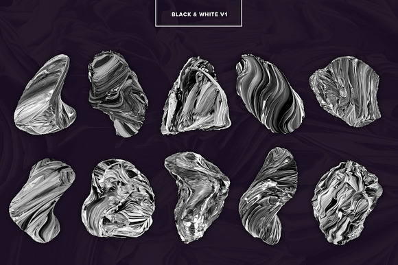 Displaced: 80 Isolated 3D Shapes in Textures - product preview 14