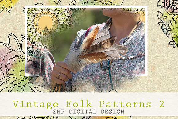 Folk Grunge Patterns:  Vintage 1 in Patterns - product preview 4