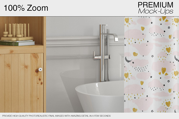 Bath Curtain Mockup Pack in Product Mockups - product preview 11