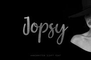 Jopsy. Handwritten Font