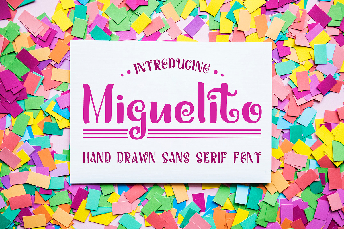 Miguelito - Hand Drawn Font in Display Fonts - product preview 8