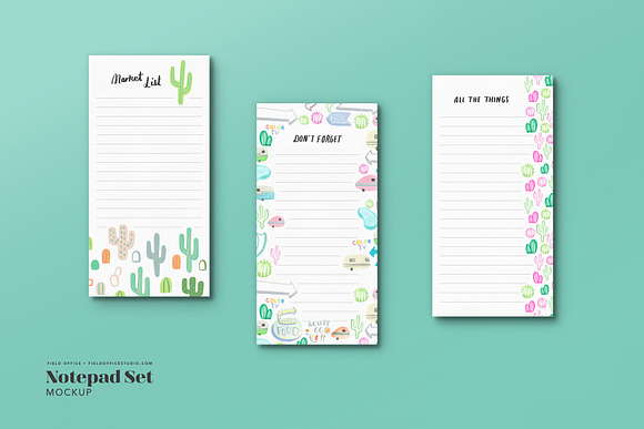 Notepad Mockup Bundle in Print Mockups - product preview 1