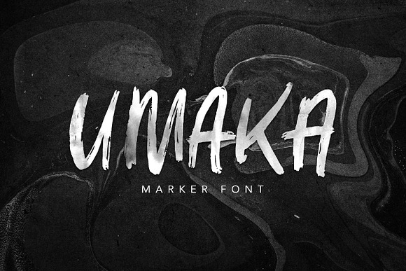 Umaka - Marker Font in Script Fonts - product preview 5