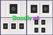 Mockup white frames 8x10" BUNDLEx4