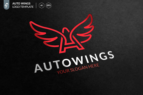 Auto Wings Logo in Logo Templates - product preview 1