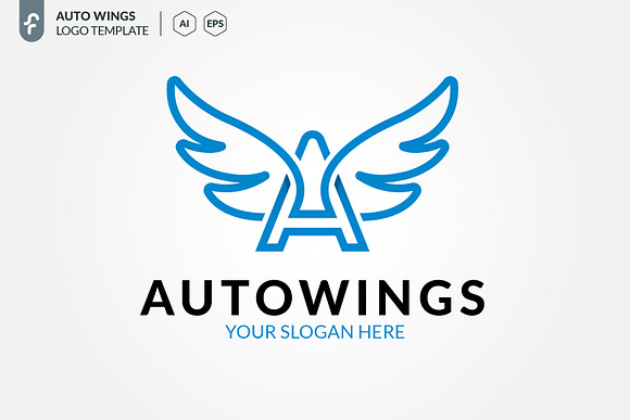 Auto Wings Logo in Logo Templates - product preview 2