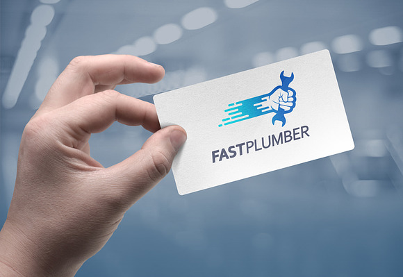 Fast Plumber Logo in Logo Templates - product preview 1