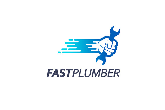 Fast Plumber Logo in Logo Templates - product preview 2