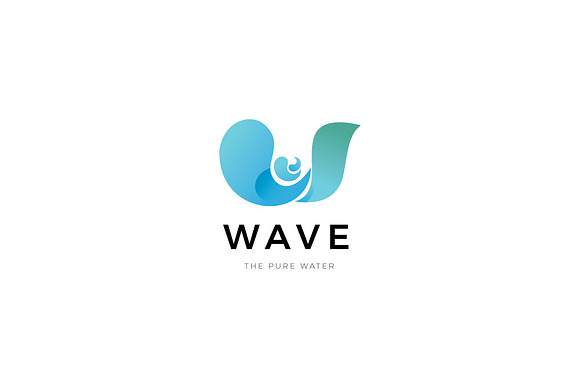 Water Wave Logo in Logo Templates - product preview 1
