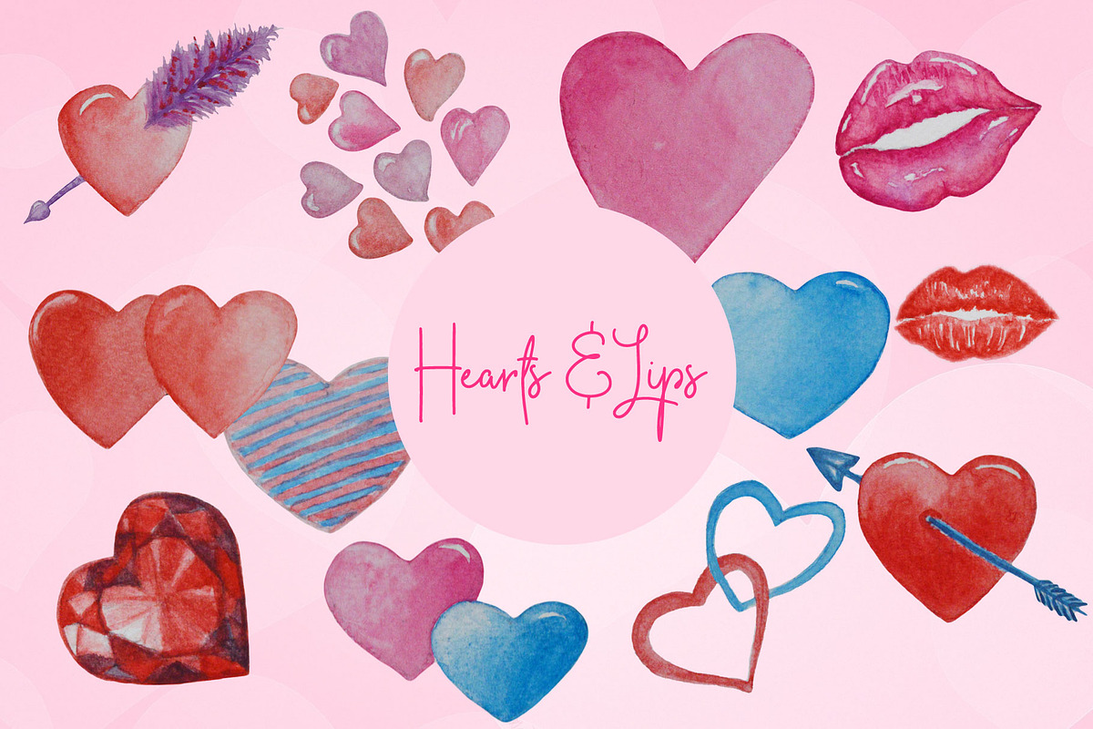 Hearts & Lips in Objects - product preview 8