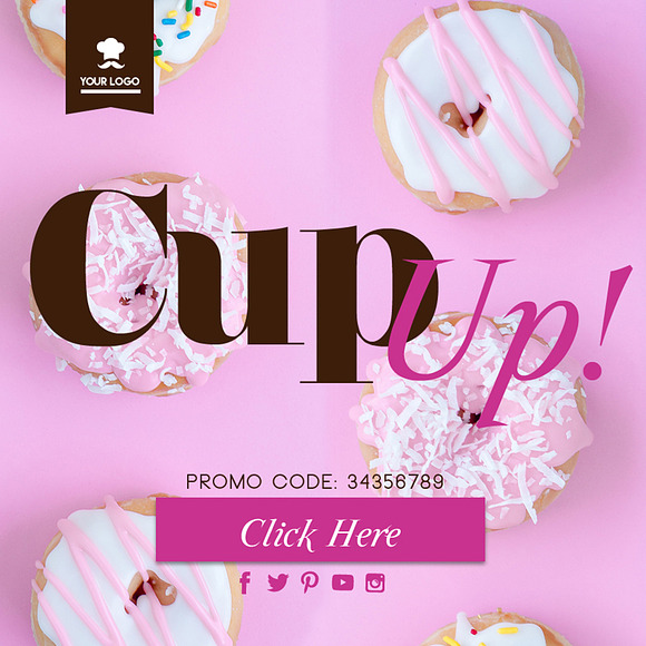 10 Instagram Bakery Banners in Instagram Templates - product preview 6