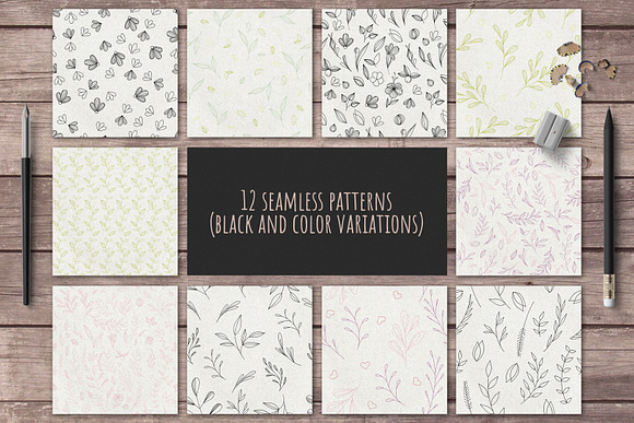 Hand Drawn Floral Collection in Objects - product preview 1