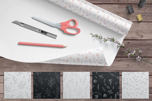 Hand Drawn Floral Collection in Objects - product preview 3