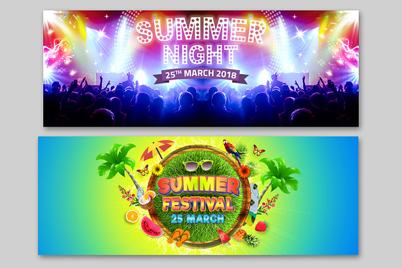 Summer Facebook Cover in Facebook Templates - product preview 4
