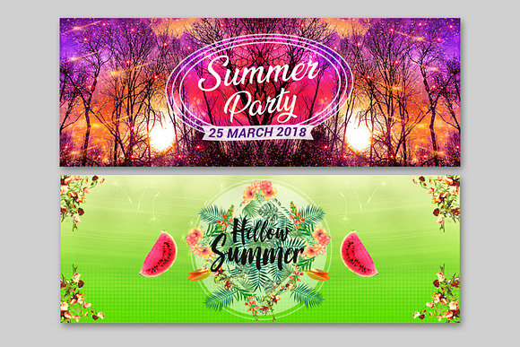 Summer Facebook Cover in Facebook Templates - product preview 10