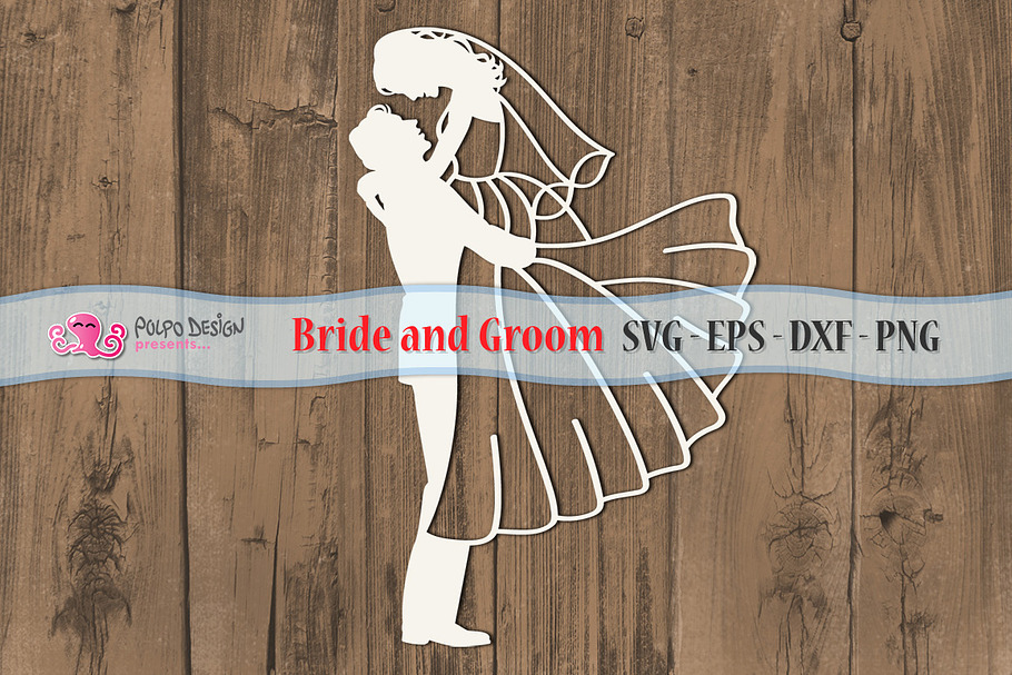 Bride and Groom SVG in Objects - product preview 8