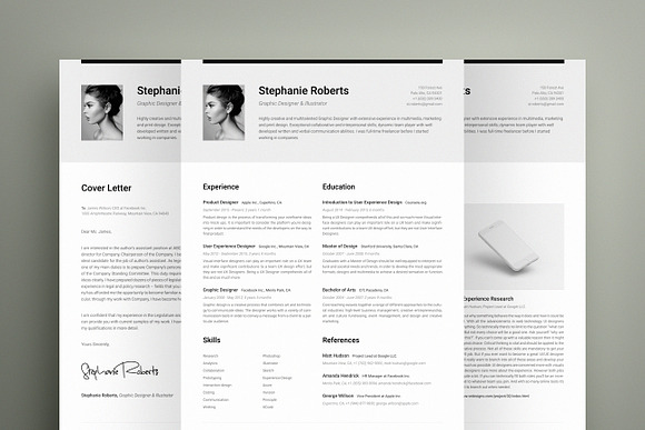 Professional Resume 1 H.HG in Letter Templates - product preview 7