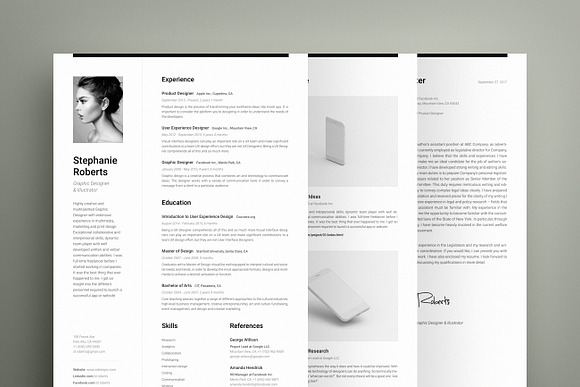 Professional Resume 1 V.W in Letter Templates - product preview 7