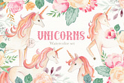 Unicorn Watercolor Set