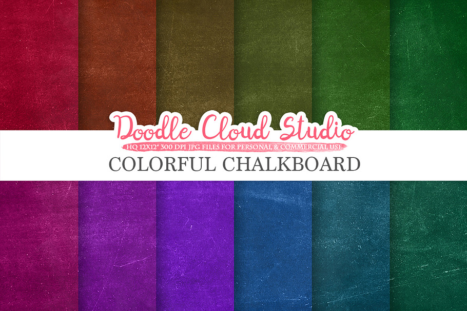 Colorful Real Chalkboard
