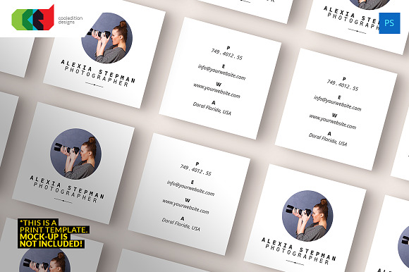 Square - Business Card 43 in Business Card Templates - product preview 2