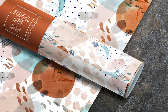 Wrapping paper mockup in Mockup Templates - product preview 3