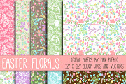Easter Floral Papers and Patterns