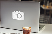 Modern laptop and coffee cup