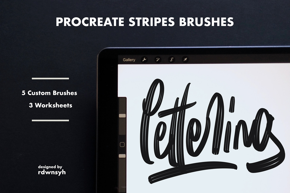 Procreate Stripes Brushes in Photoshop Brushes - product preview 8
