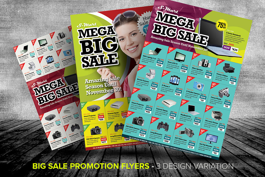 Big Sale Promotion Flyer Templates in Templates - product preview 8