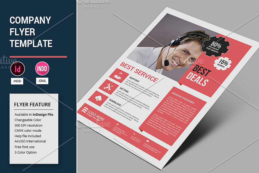 Company Flyer Template in Flyer Templates - product preview 8