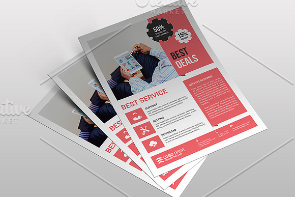 Company Flyer Template in Flyer Templates - product preview 2