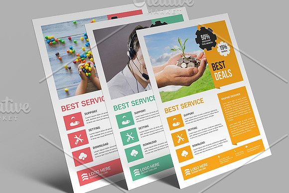 Company Flyer Template in Flyer Templates - product preview 4