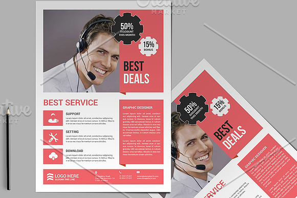 Company Flyer Template in Flyer Templates - product preview 5
