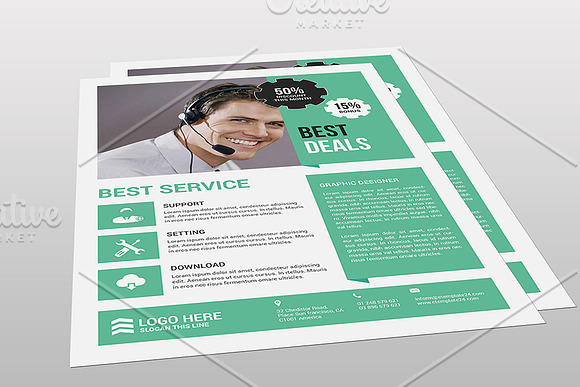 Company Flyer Template in Flyer Templates - product preview 7