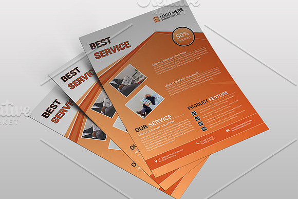 Service Flyer in Flyer Templates - product preview 1