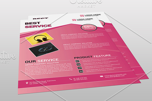 Service Flyer in Flyer Templates - product preview 3