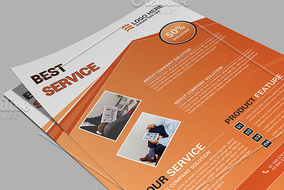 Service Flyer in Flyer Templates - product preview 4