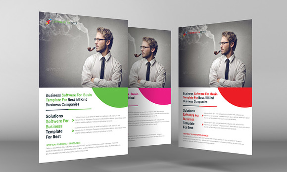 Clean Business Flyer Template in Flyer Templates - product preview 1