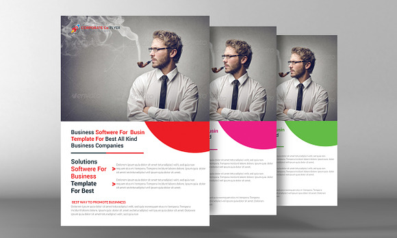 Clean Business Flyer Template in Flyer Templates - product preview 2