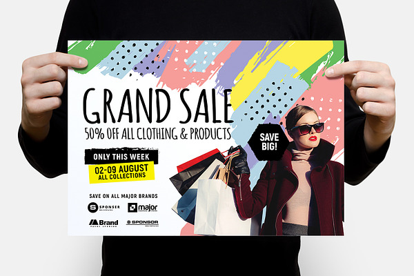 Grand Sale Poster Template