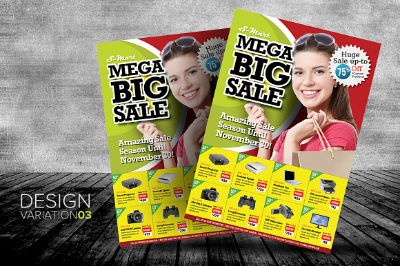 Big Sale Promotion Flyer Templates in Templates - product preview 3
